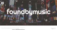 Desktop Screenshot of foundbymusic.com