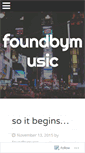 Mobile Screenshot of foundbymusic.com