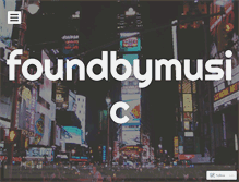 Tablet Screenshot of foundbymusic.com